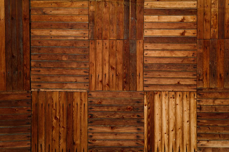 Parquet en bois fraîchement posé